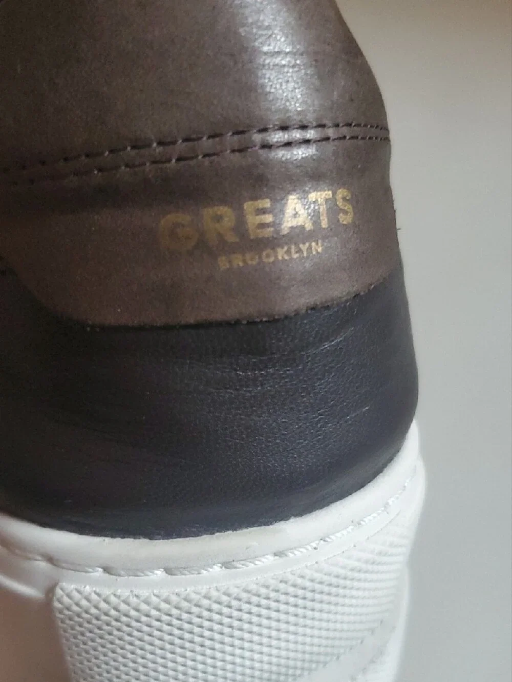 Greats Charlie Men's Leather Low-Top Sneakers with Tan Lining